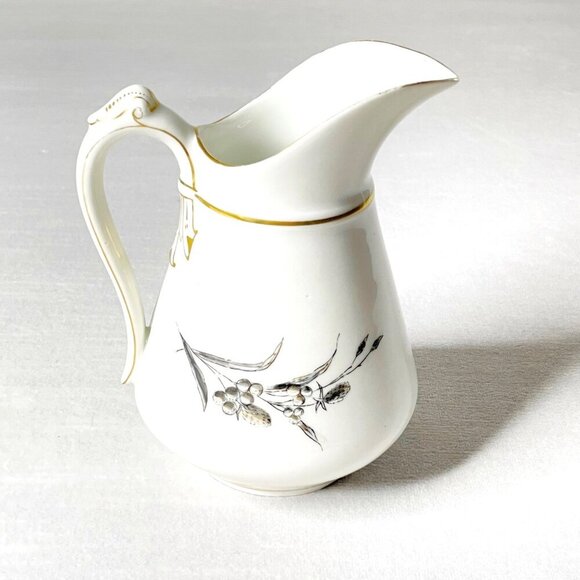 Vintage Charles Field Haviland Limoges Creamer Pitcher 6” Floral Print - Picture 2 of 8